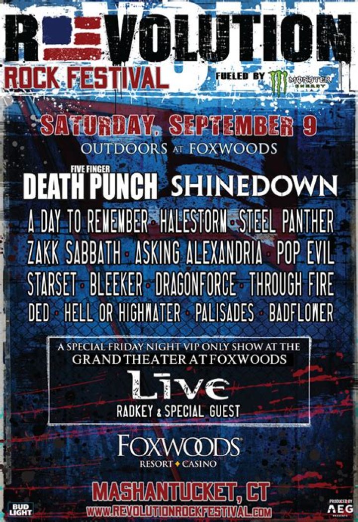 AEG's New Revolution Rock Festival Comes To Foxwoods