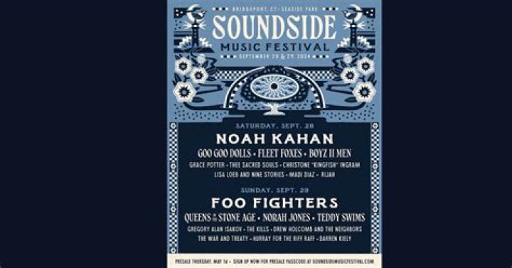 C3 Presents Announces Noah Kahan And Foo Fighters For Connecticut’s Soundside Music Festival