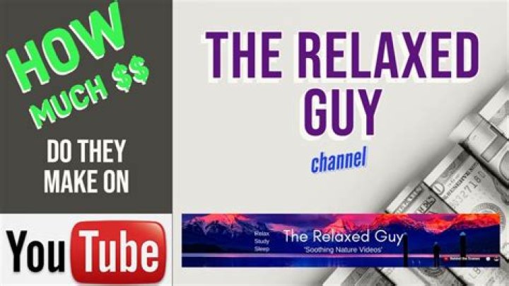 The Relaxed Guy net worth, income and estimated earnings of Youtuber channel